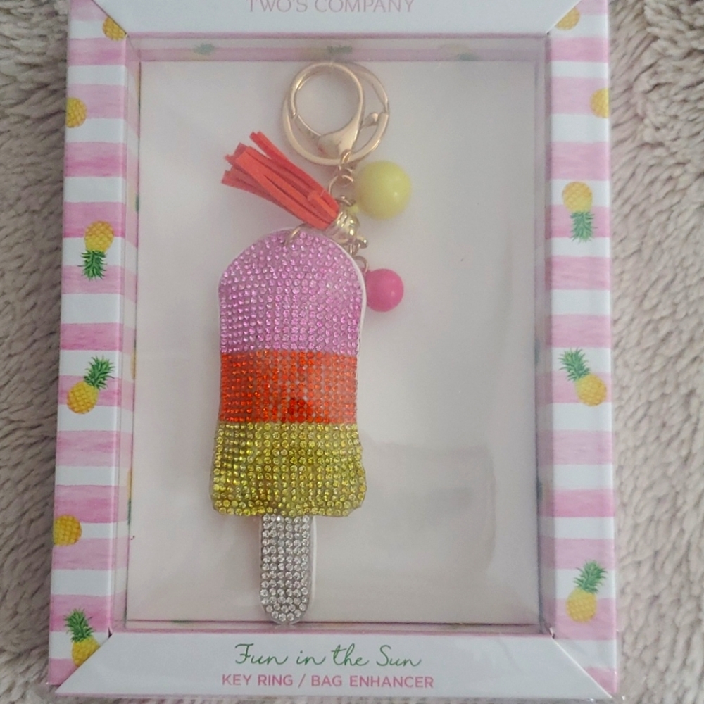 Popsicle rhinestone Keychain. Brand new in box.